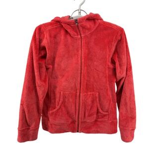 Patagonia Hooded Fleece Full Zip‎ Jacket Women's Medium Coral